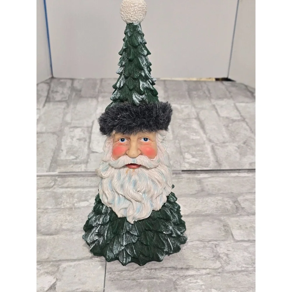Vtg Christmas Santa Face Pine Tree Father Christmas Tabletop‎ Centerpiece 13